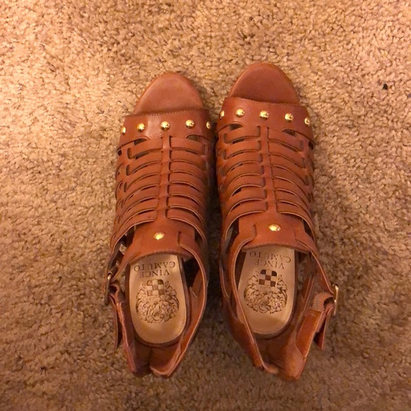 Vince Camuto | Shoes | Vince Camuto 55 Brown Leather | Poshmark